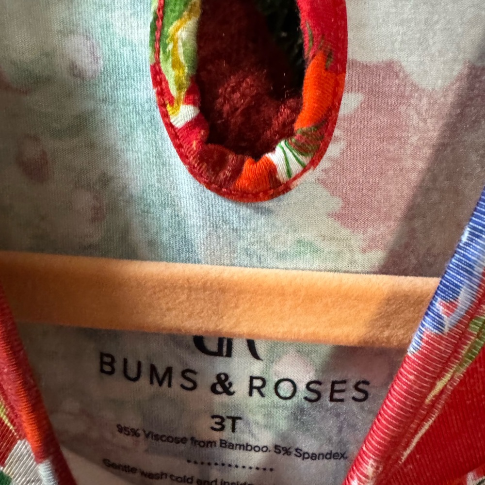 Bums & Roses Red Santa Ruffle Dress - Picture 2 of 4